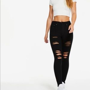 Aeropostale Flex Effects High-Rise Jegging Black